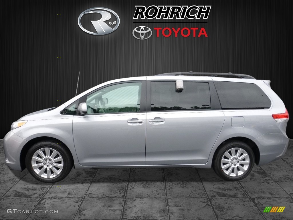 2014 Sienna LE AWD - Silver Sky Metallic / Light Gray photo #4