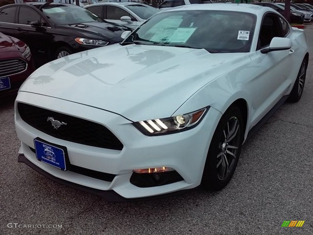 2016 Mustang EcoBoost Coupe - Oxford White / Ebony photo #15