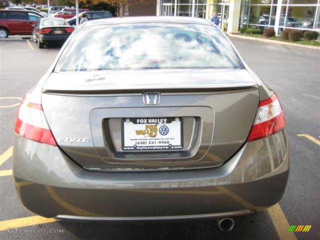 2006 Civic EX Coupe - Galaxy Gray Metallic / Black photo #4