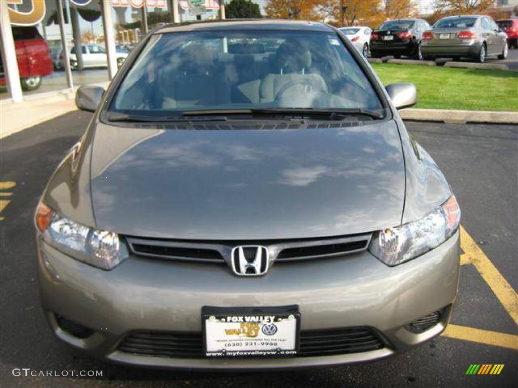 2006 Civic EX Coupe - Galaxy Gray Metallic / Black photo #7