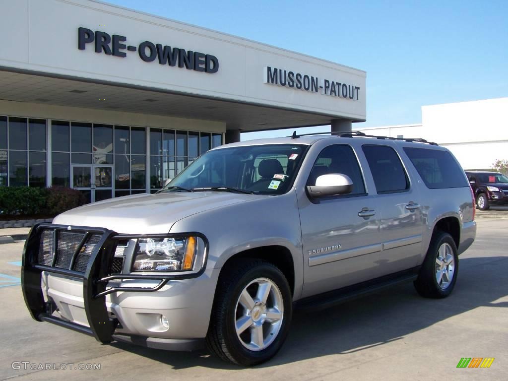 2007 Suburban 1500 LT - Silver Birch Metallic / Ebony photo #1