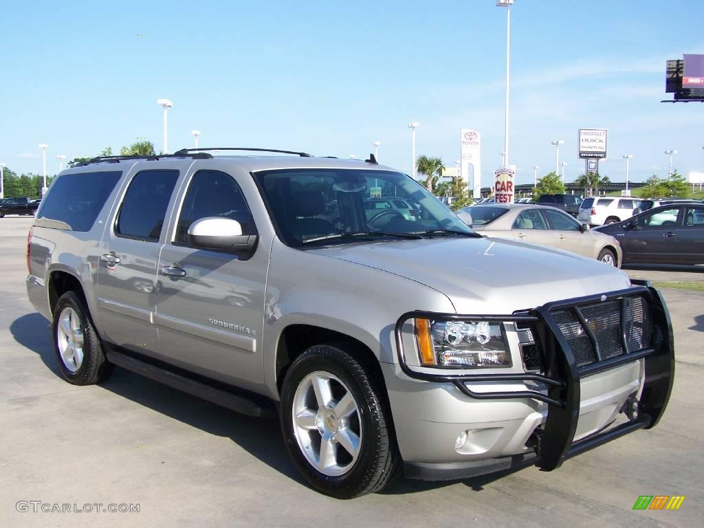 2007 Suburban 1500 LT - Silver Birch Metallic / Ebony photo #3
