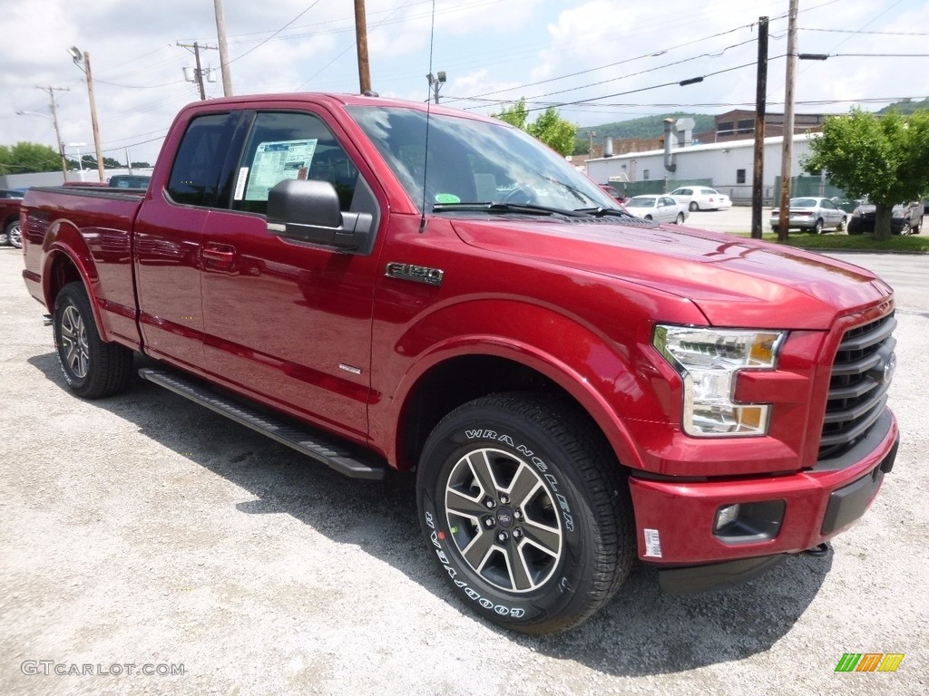 2016 F150 XLT SuperCab 4x4 - Ruby Red / Black photo #8