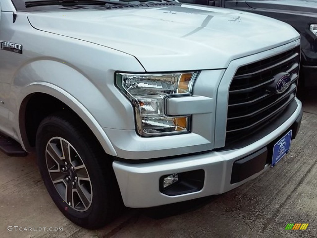 2016 F150 XLT SuperCrew - Ingot Silver / Black photo #3