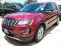 2016 Ruby Red Metallic Tri-Coat Ford Explorer XLT  photo #3