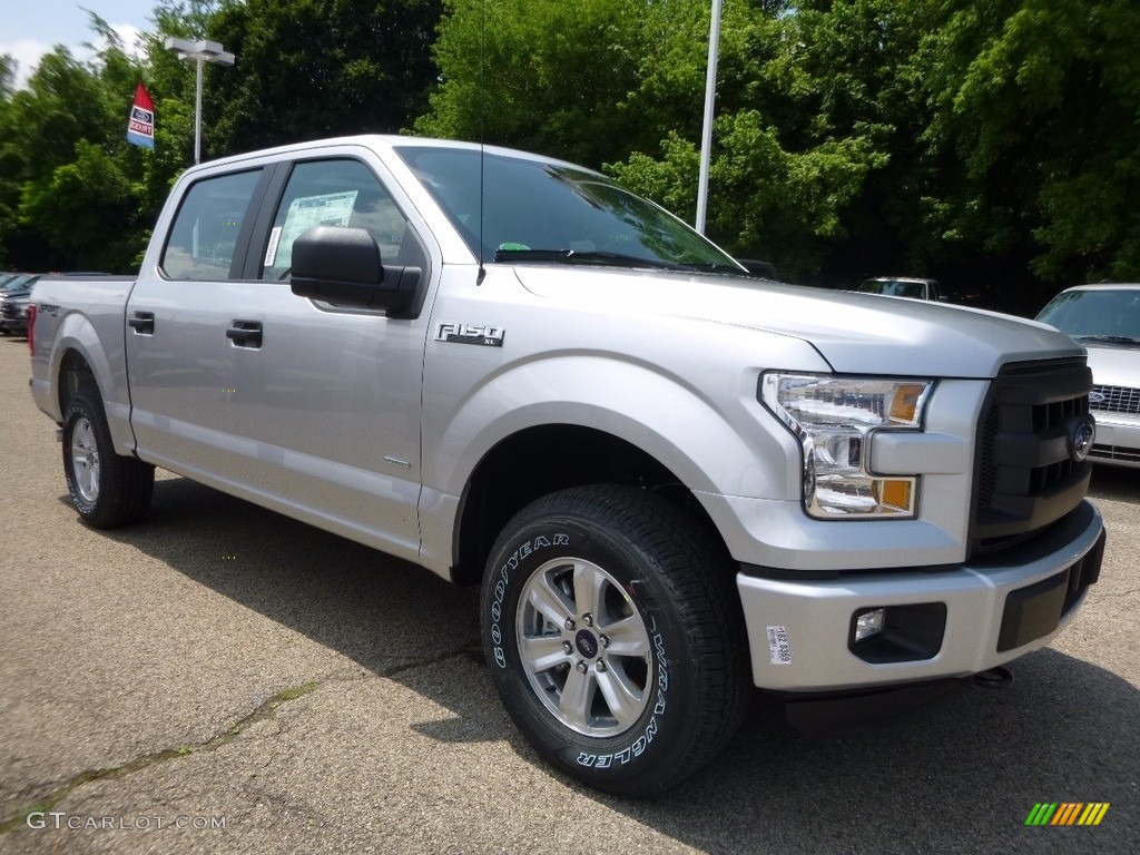 2016 F150 XL SuperCrew 4x4 - Ingot Silver / Medium Earth Gray photo #10
