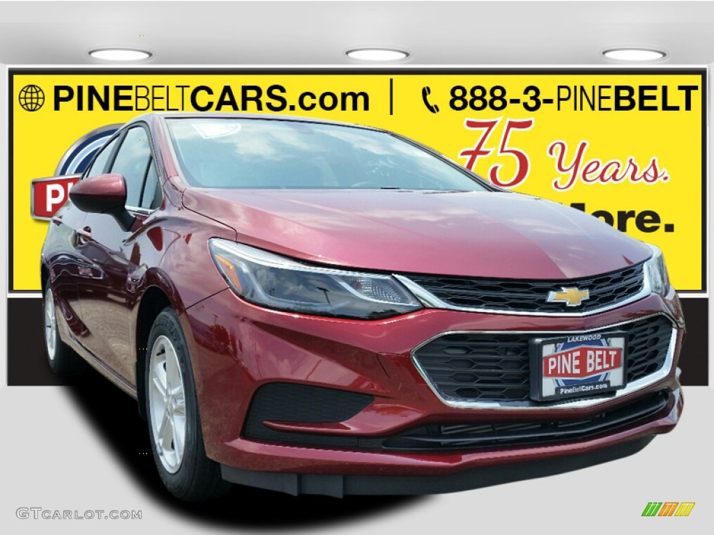 2016 Cruze LT Sedan - Siren Red Tintcoat / Jet Black photo #1