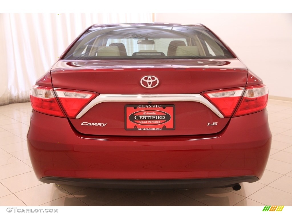 2015 Camry LE - Ruby Flare Pearl / Almond photo #14