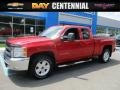 2013 Victory Red Chevrolet Silverado 1500 LT Extended Cab 4x4  photo #1