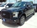 2016 Shadow Black Ford F150 XLT SuperCrew 4x4  photo #9