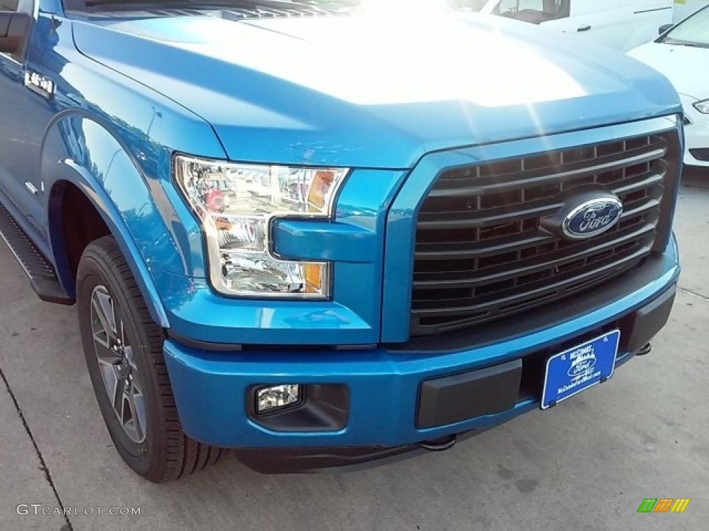 2016 F150 XLT SuperCrew 4x4 - Blue Flame / Black photo #3