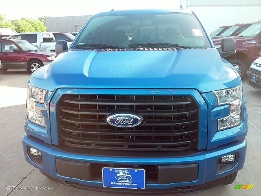 2016 F150 XLT SuperCrew 4x4 - Blue Flame / Black photo #4