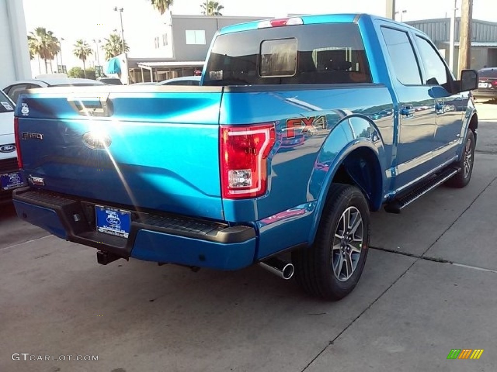 2016 F150 XLT SuperCrew 4x4 - Blue Flame / Black photo #9