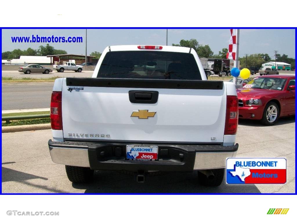 2008 Silverado 1500 LT Crew Cab 4x4 - Summit White / Light Titanium/Ebony Accents photo #4