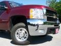 2008 Deep Ruby Metallic Chevrolet Silverado 2500HD LT Crew Cab 4x4  photo #2