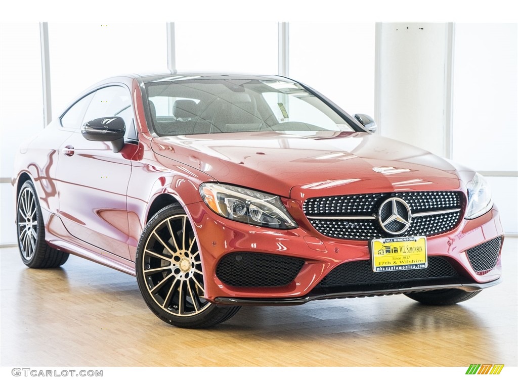 designo Cardinal Red Metallic 2017 Mercedes-Benz C 300 Coupe Exterior Photo #114267398