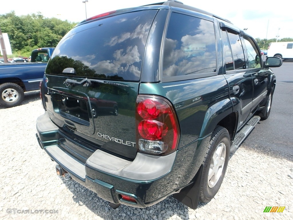 2004 TrailBlazer LS 4x4 - Dark Green Metallic / Light Cashmere photo #4