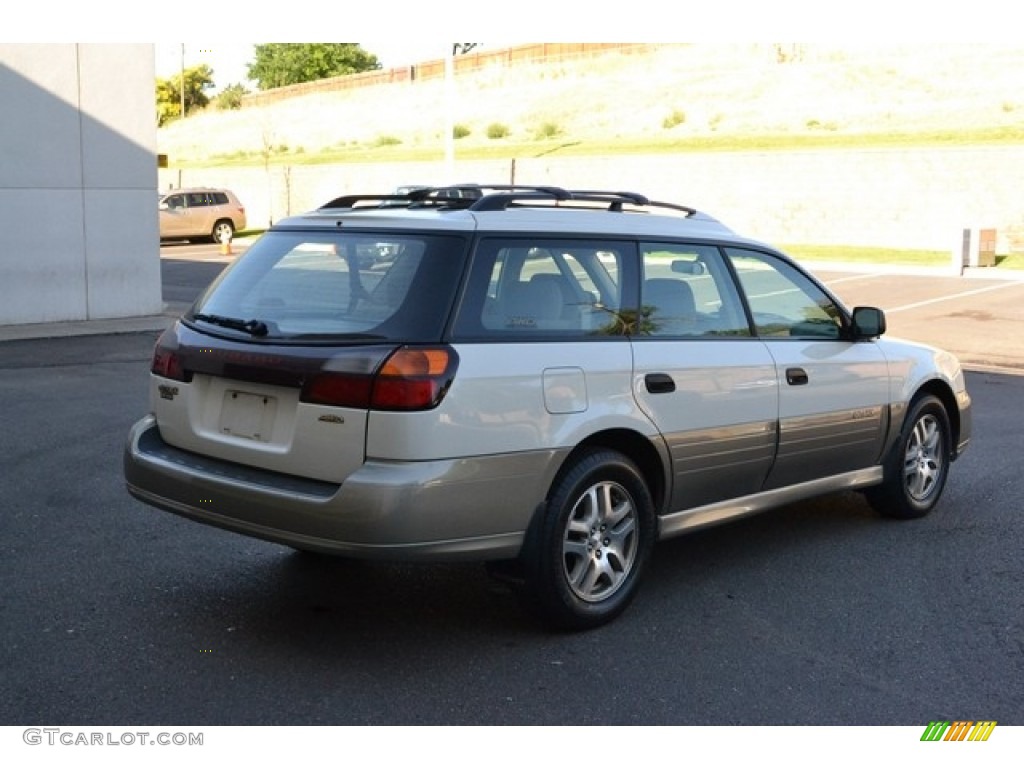 2003 Outback Wagon - White Frost Pearl / Beige photo #2