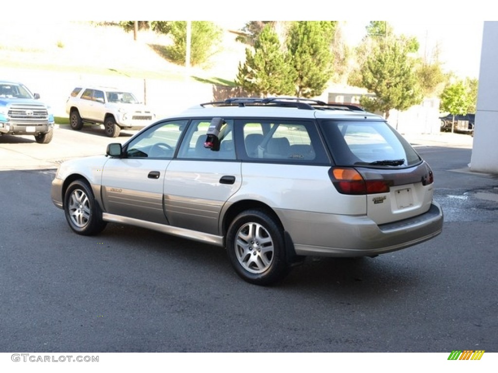 2003 Outback Wagon - White Frost Pearl / Beige photo #4