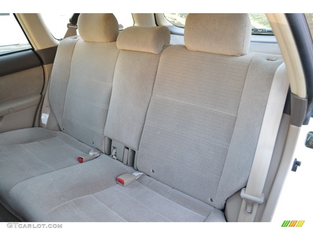 2003 Outback Wagon - White Frost Pearl / Beige photo #8