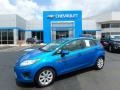 2012 Blue Candy Metallic Ford Fiesta SE Hatchback #114243496