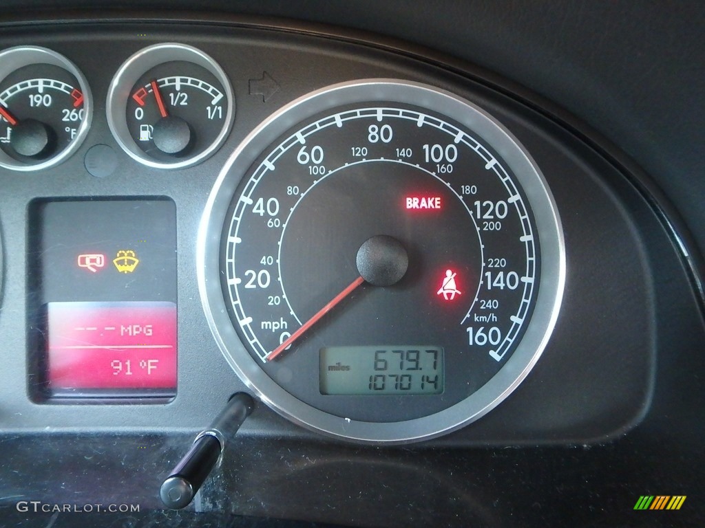 2004 Passat GLS Sedan - Blue Silver Metallic / Grey photo #15