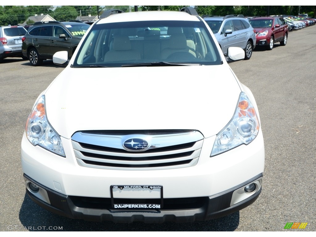 2012 Outback 2.5i - Satin White Pearl / Warm Ivory photo #2