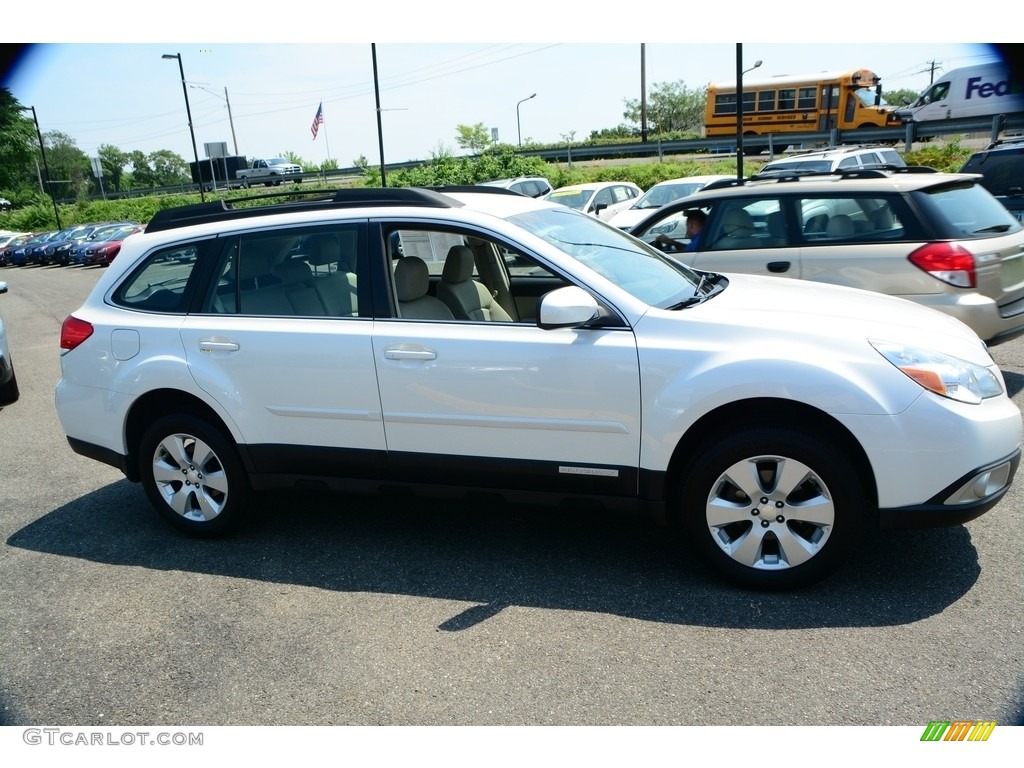 2012 Outback 2.5i - Satin White Pearl / Warm Ivory photo #4