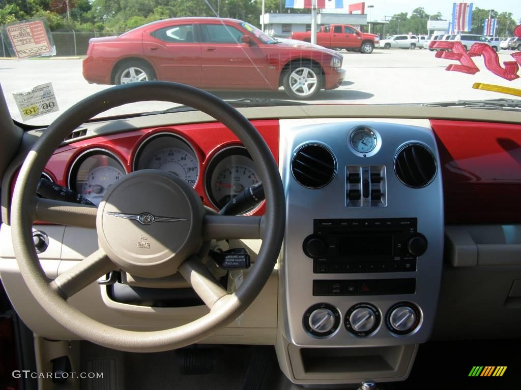 2006 PT Cruiser Touring Convertible - Inferno Red Crystal Pearl / Pastel Pebble Beige photo #11