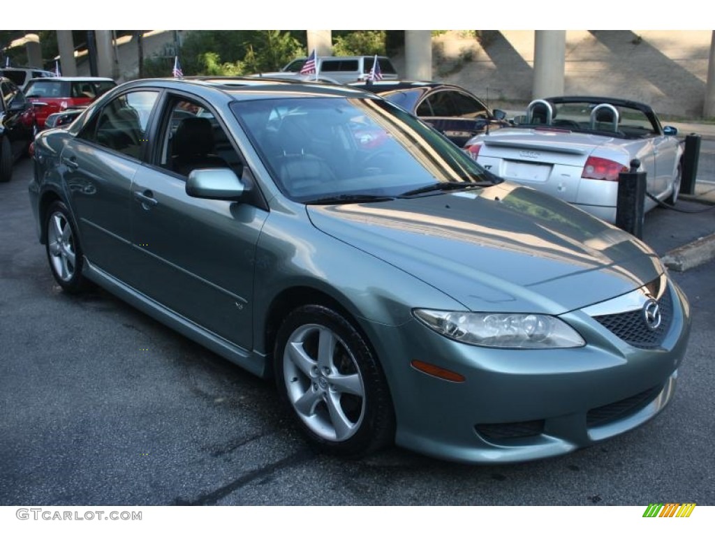 2003 MAZDA6 s Sedan - Sepang Green Metallic / Black photo #4