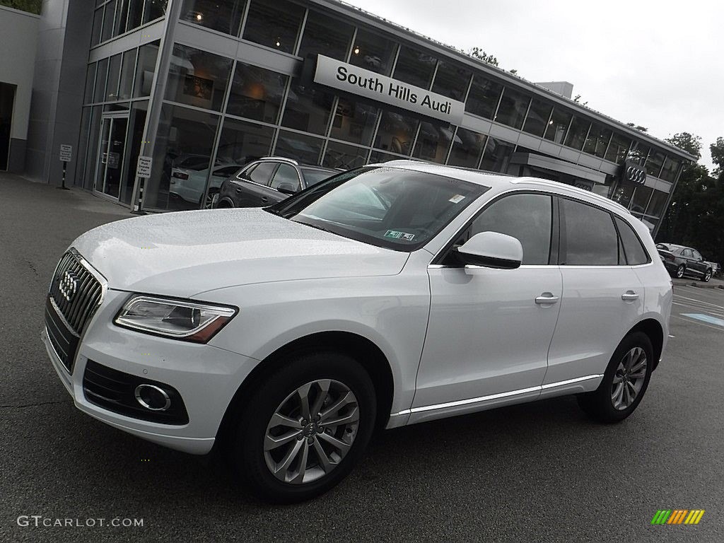 2016 Q5 2.0 TFSI Premium quattro - Glacier White Metallic / Chestnut Brown photo #1