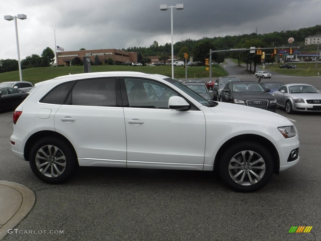 2016 Q5 2.0 TFSI Premium quattro - Glacier White Metallic / Chestnut Brown photo #8