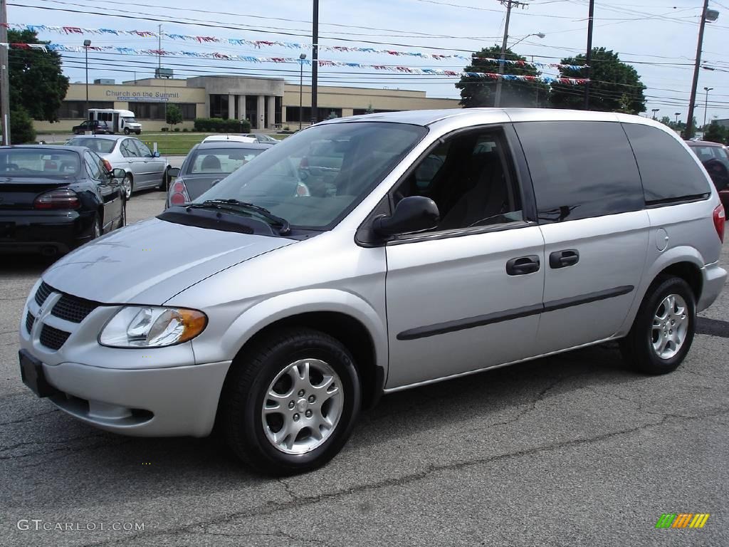 Bright Silver Metallic Dodge Caravan