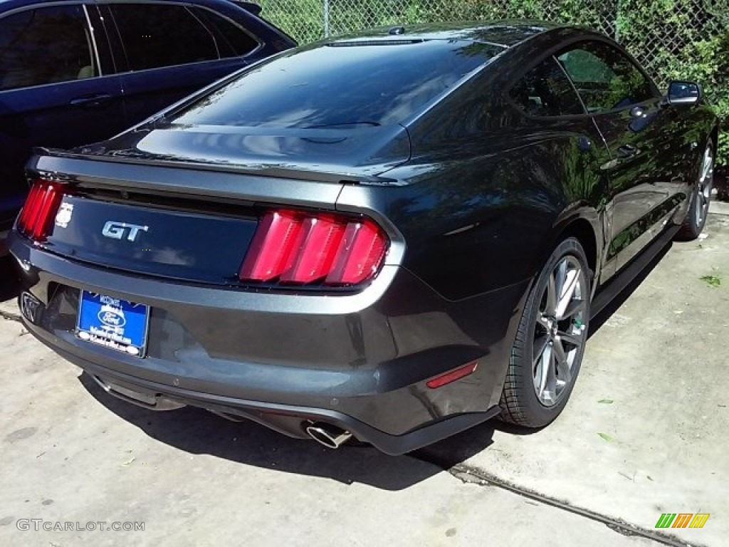 2016 Mustang GT Premium Coupe - Magnetic Metallic / Ebony photo #3