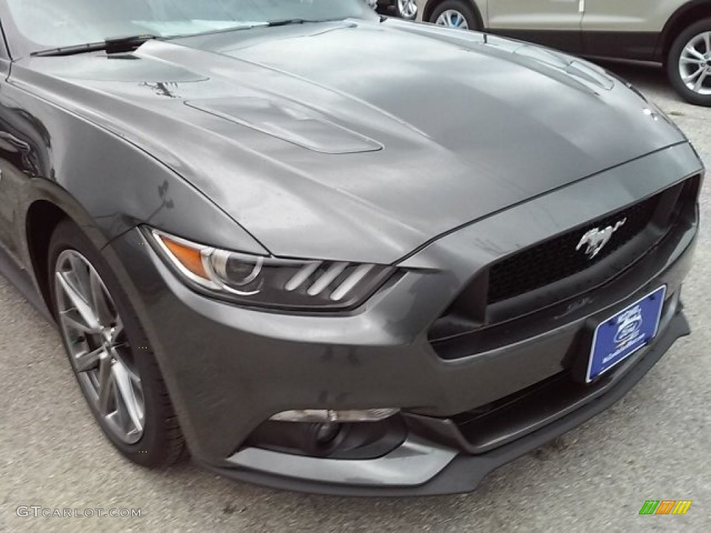 2016 Mustang GT Premium Coupe - Magnetic Metallic / Ebony photo #13