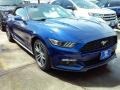 2016 Deep Impact Blue Metallic Ford Mustang EcoBoost Premium Convertible  photo #1