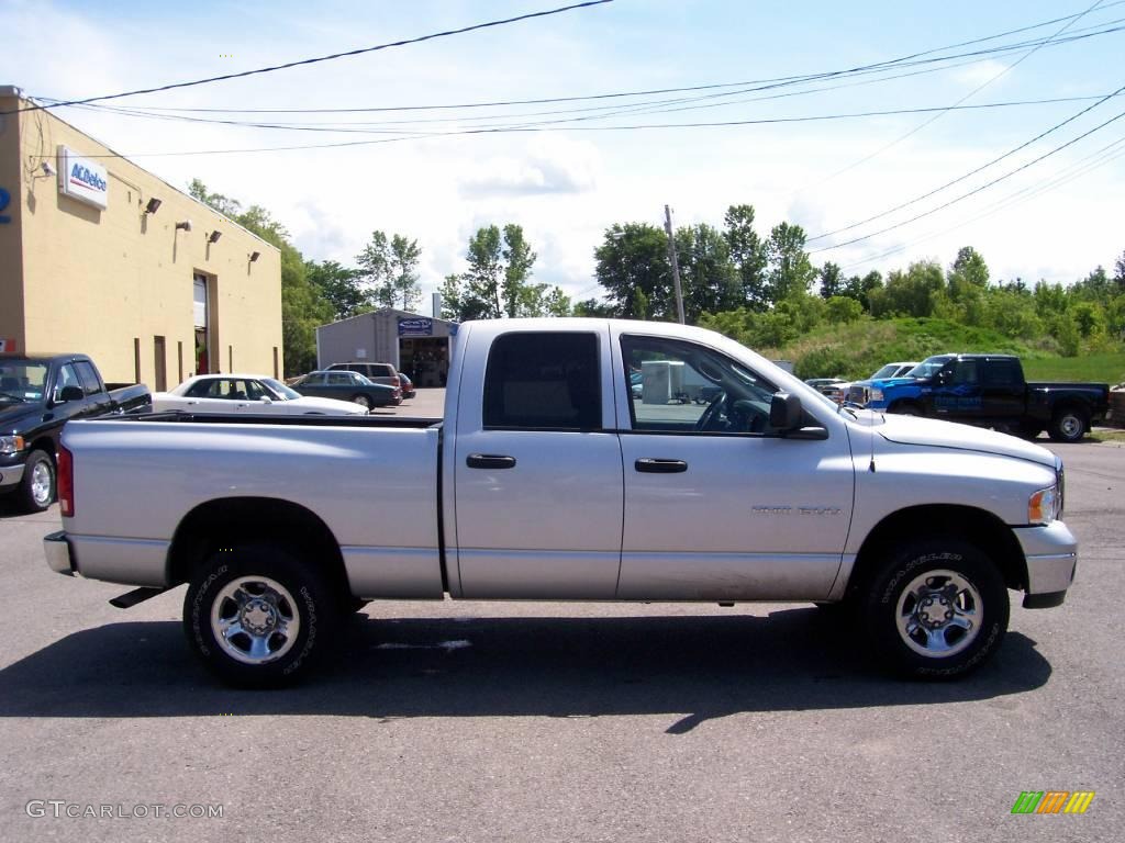 2004 Ram 1500 SLT Quad Cab 4x4 - Bright Silver Metallic / Dark Slate Gray photo #11