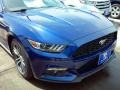 2016 Deep Impact Blue Metallic Ford Mustang EcoBoost Premium Convertible  photo #26