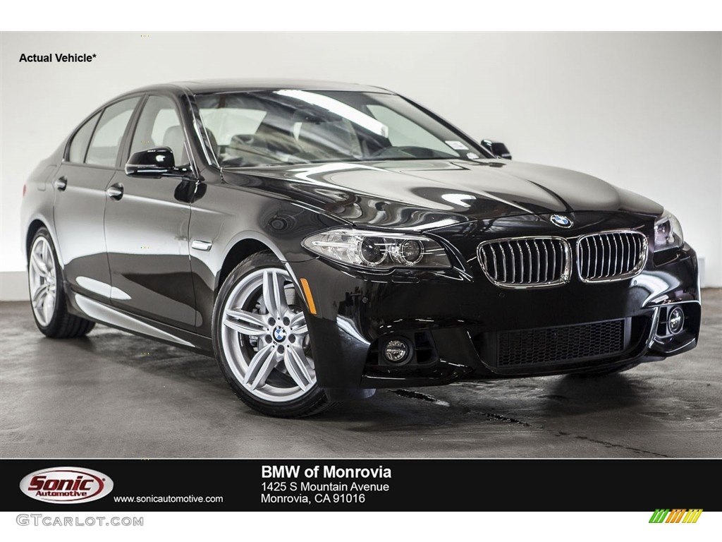 2016 5 Series 535i Sedan - Jet Black / Black photo #1