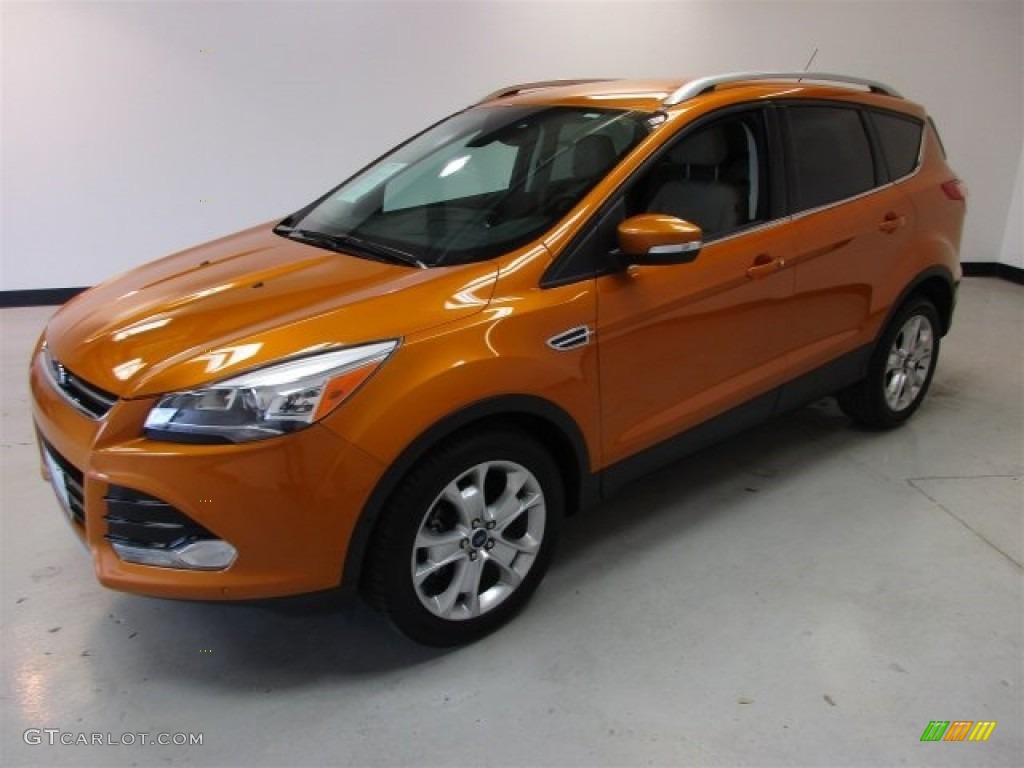 2016 Escape Titanium - Electric Spice Metallic / Medium Light Stone photo #3