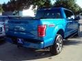 2016 Blue Flame Ford F150 Lariat SuperCrew 4x4  photo #12
