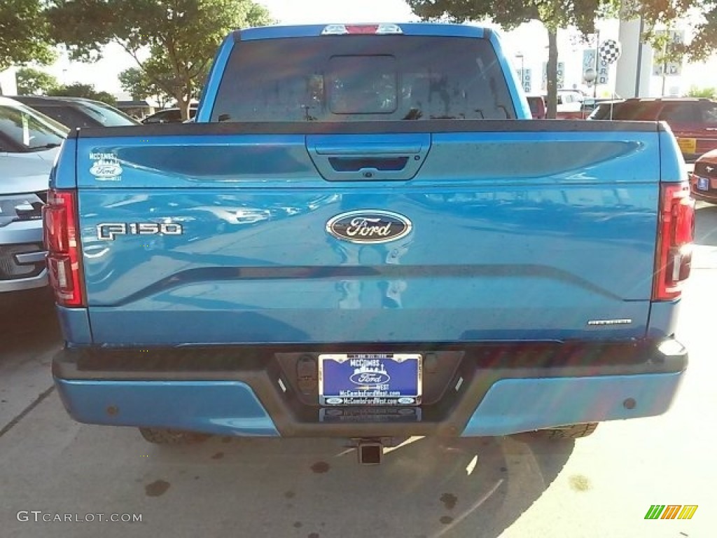 2016 F150 Lariat SuperCrew 4x4 - Blue Flame / Black photo #13