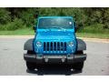2016 Hydro Blue Pearl Jeep Wrangler Unlimited Sport 4x4  photo #3