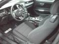 Ebony 2016 Ford Mustang V6 Convertible Interior Color