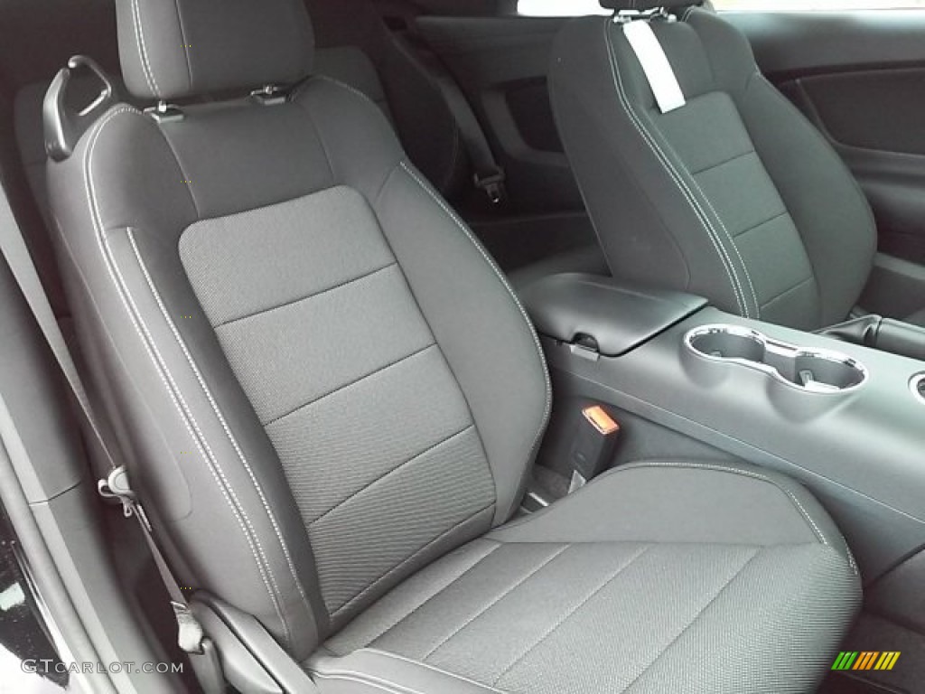 Ebony Interior 2016 Ford Mustang V6 Convertible Photo #114287153