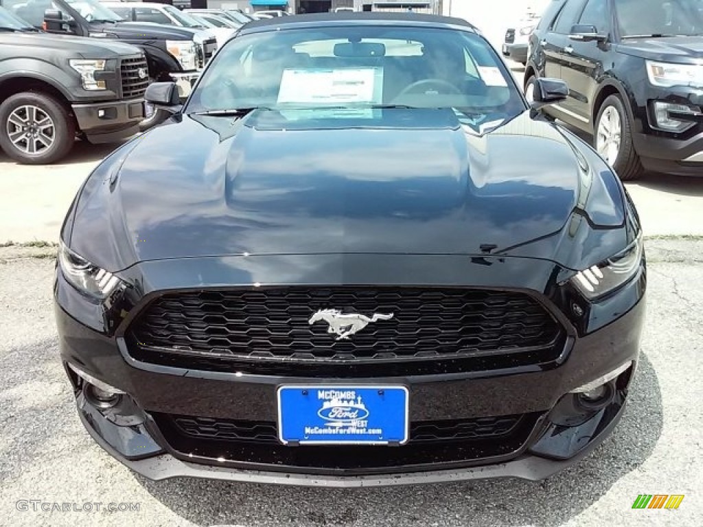 2016 Mustang EcoBoost Premium Convertible - Shadow Black / Ebony photo #23