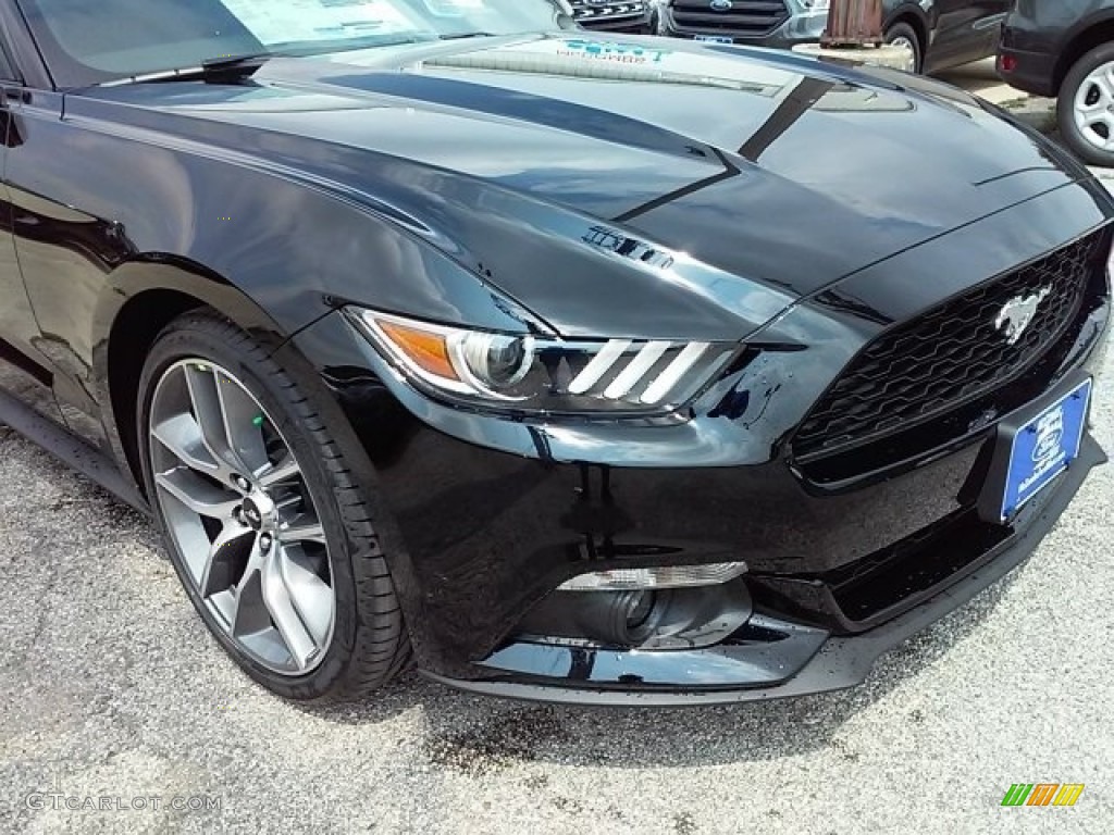 2016 Mustang EcoBoost Premium Convertible - Shadow Black / Ebony photo #26