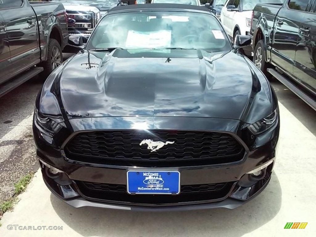 2016 Mustang EcoBoost Premium Convertible - Shadow Black / Ebony photo #34