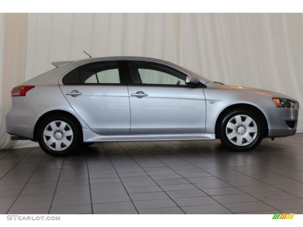 2011 Lancer Sportback ES - Apex Silver Metallic / Black photo #3
