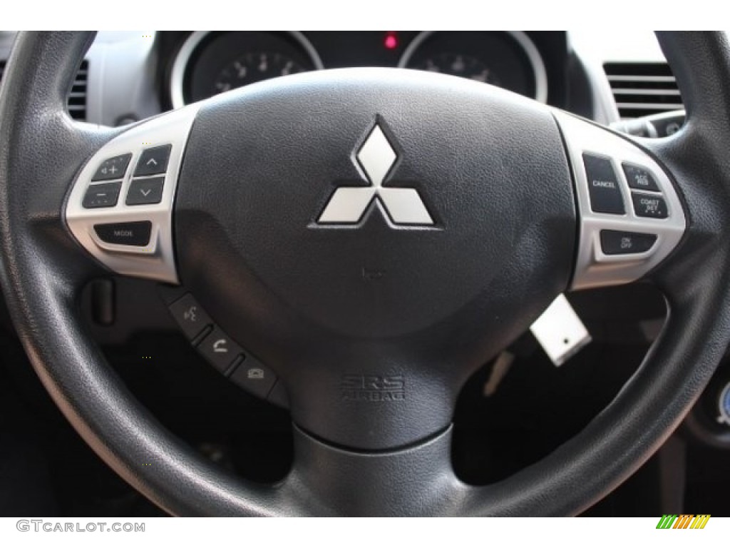 2011 Lancer Sportback ES - Apex Silver Metallic / Black photo #11